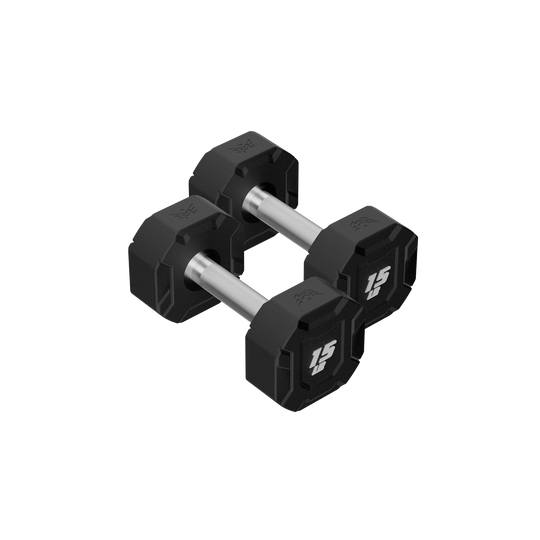 Major Fitness Urethane Octagonal-Shield Dumbbells