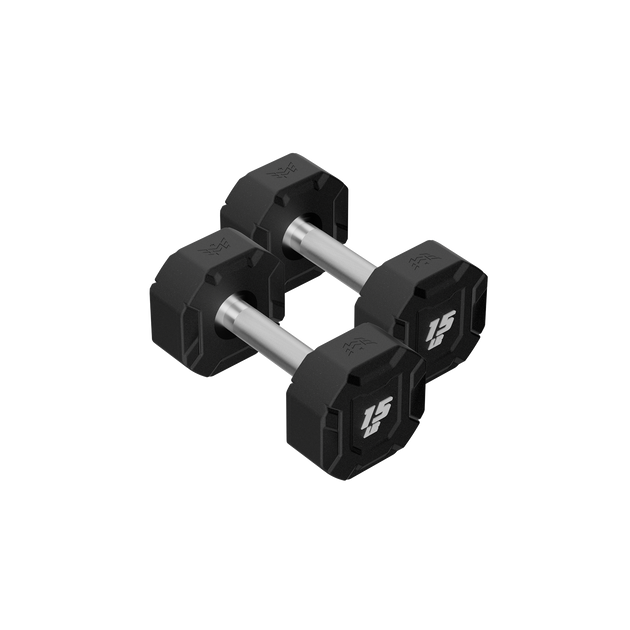 Major Fitness Urethane Octagonal-Shield Dumbbells