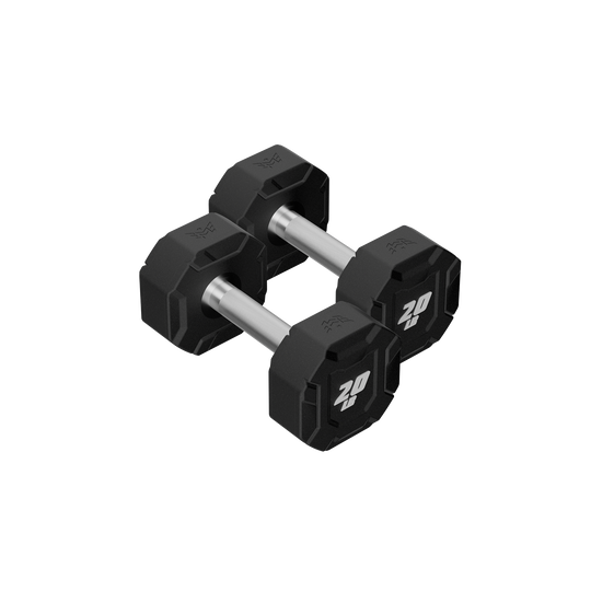 Major Fitness Urethane Octagonal-Shield Dumbbells
