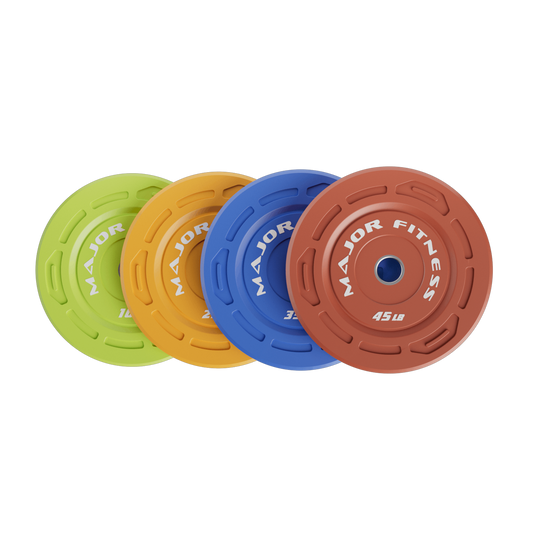 Major Fitness Color Grip Low Bounce Bumper Plates