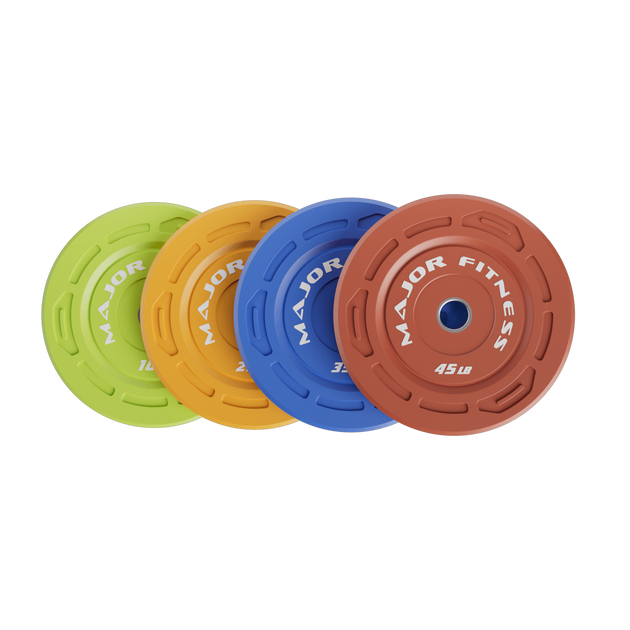 Major Fitness Color Grip Low Bounce Bumper Plates