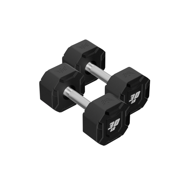 Major Fitness Urethane Octagonal-Shield Dumbbells