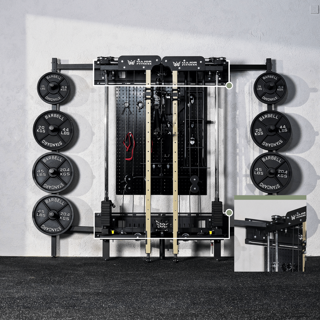 Major Fitness Wall Stringer