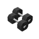 Major Fitness Urethane Octagonal-Shield Dumbbells