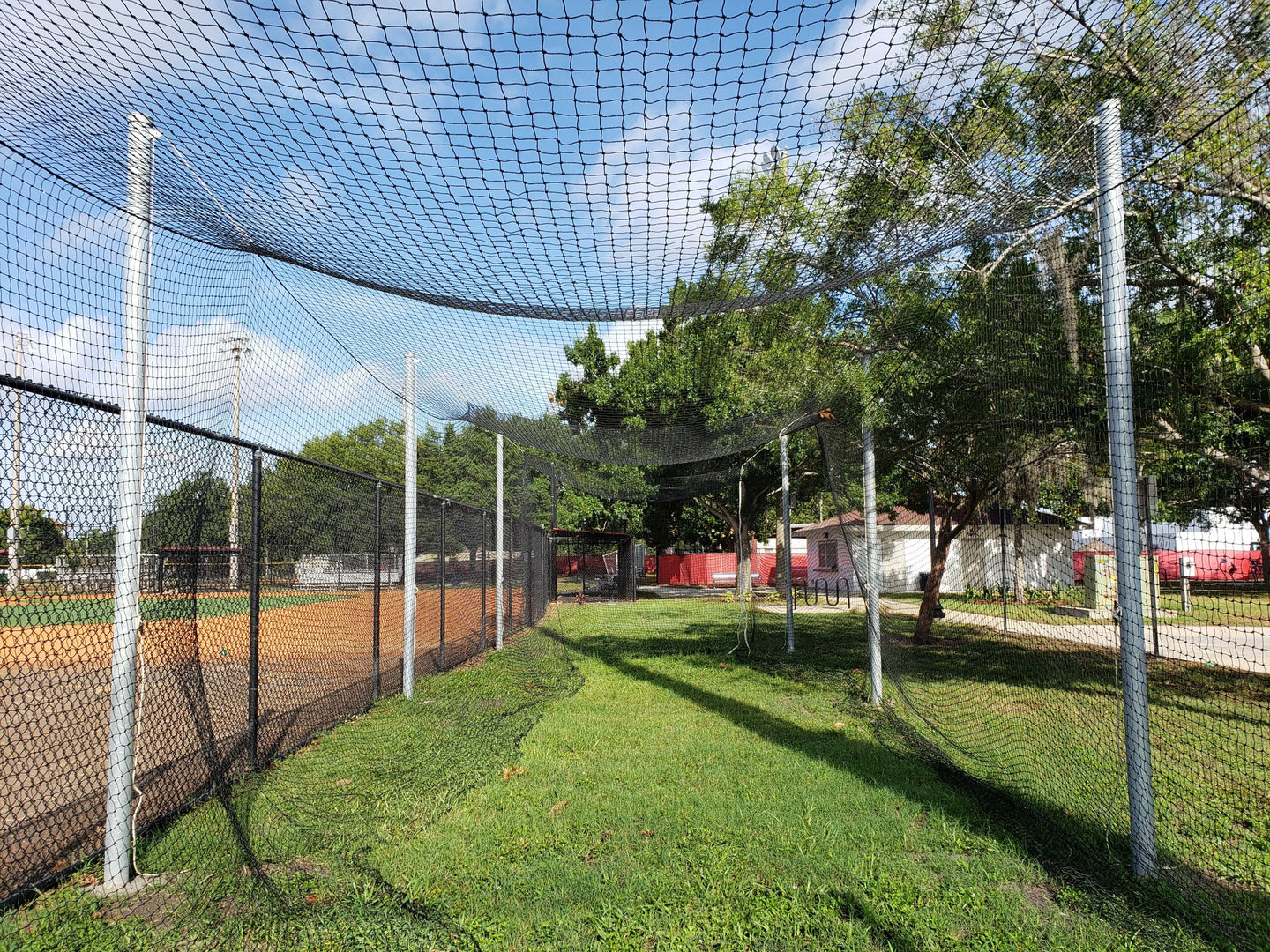 GARED PERFORMANCE Batting Cage Outdoor 3-1/2″ O.D. Steel Batting Cage, 70′ 4086-70