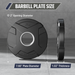 Major Fitness Rubber Coated Olympic Cast Iron Grip Plates