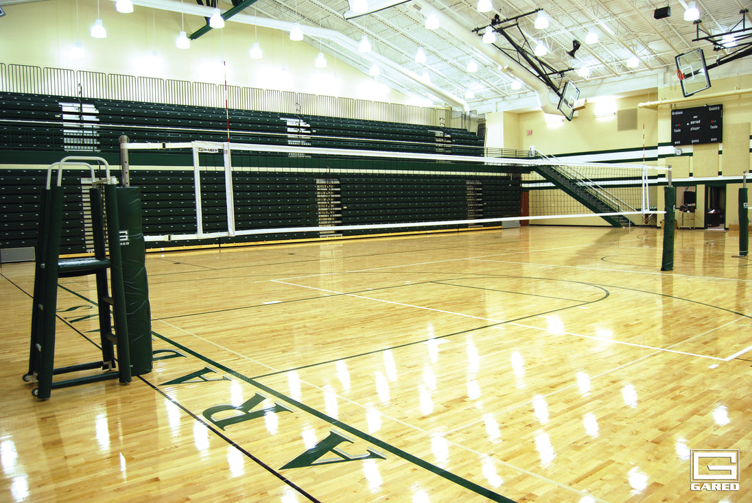 GARED PERFORMANCE Volleyball Equipment OMNISTEEL 3″ O.D. One-Court Volleyball System 5100