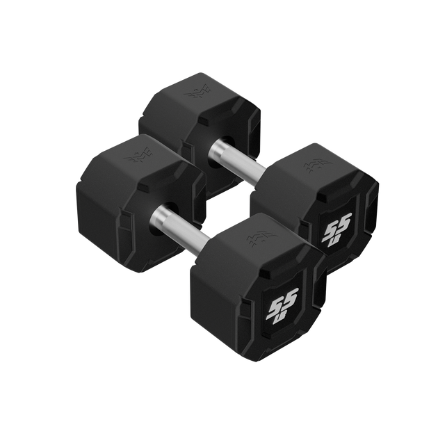Major Fitness Urethane Octagonal-Shield Dumbbells