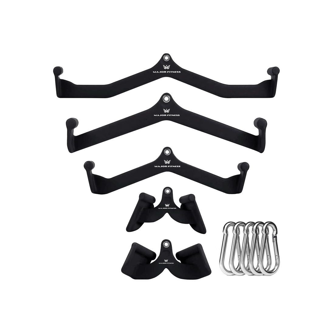 Major Fitness 5pcs Cable Lat-Pull-Down Bar Combo