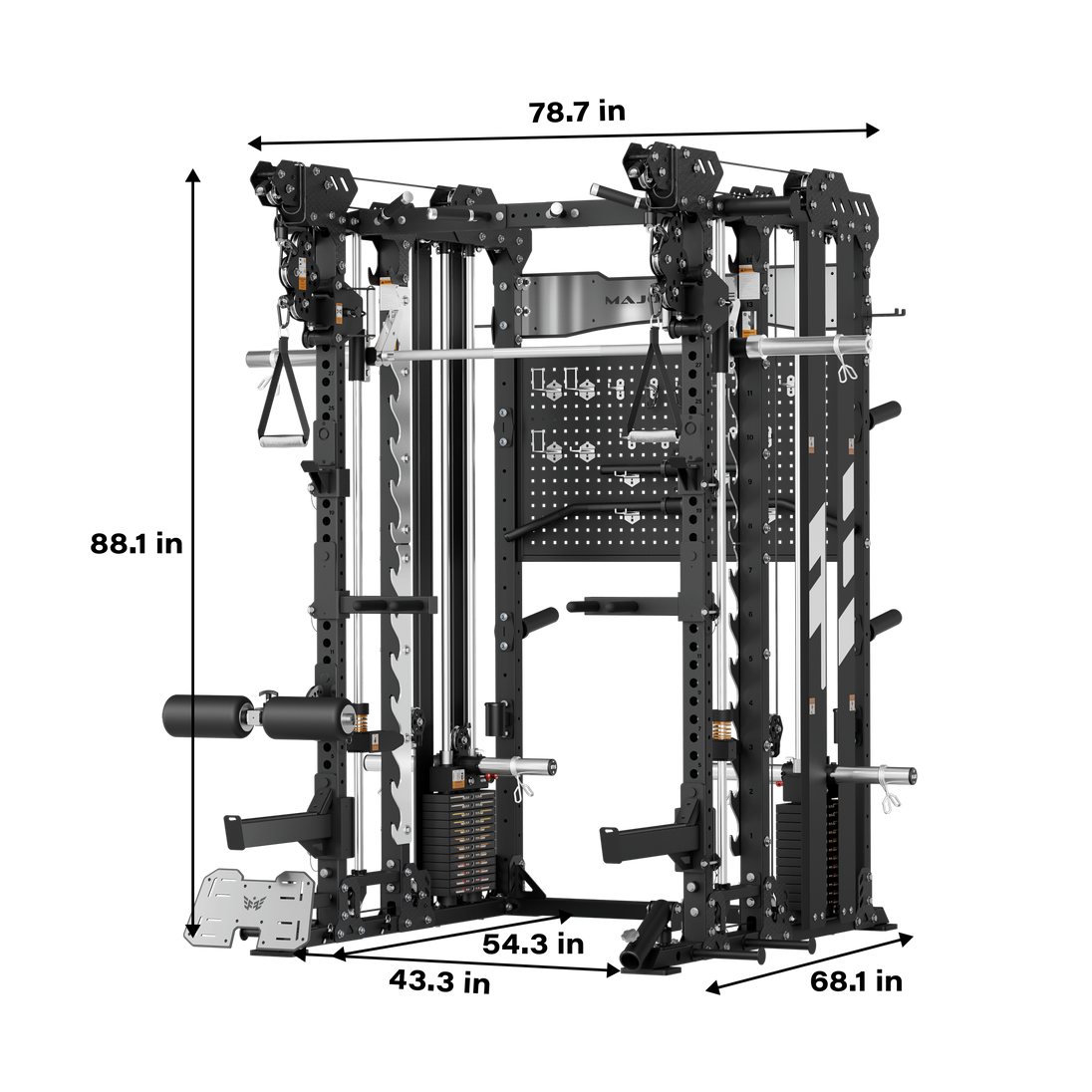 Major Fitness Heritage Series B17 Flying Fortress All-In-One Functional Trainer with Smith Machine