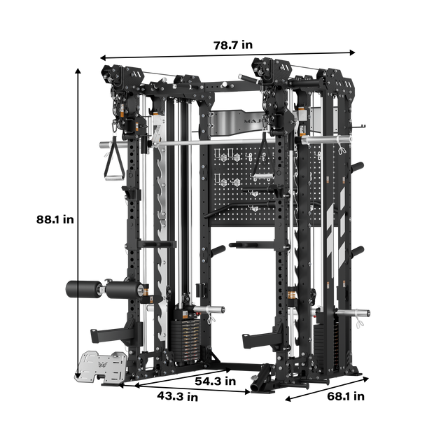 Major Fitness Heritage Series B17 Flying Fortress All-In-One Functional Trainer with Smith Machine