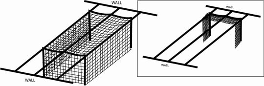 Indoor Suspended Batting Cage Kit