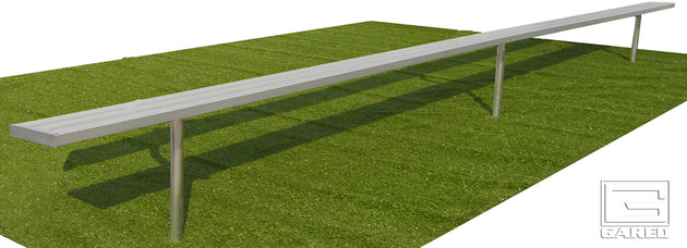 GARED PERFORMANCE Spectator Bench Spectator 27′ Inground Bench BE27IG