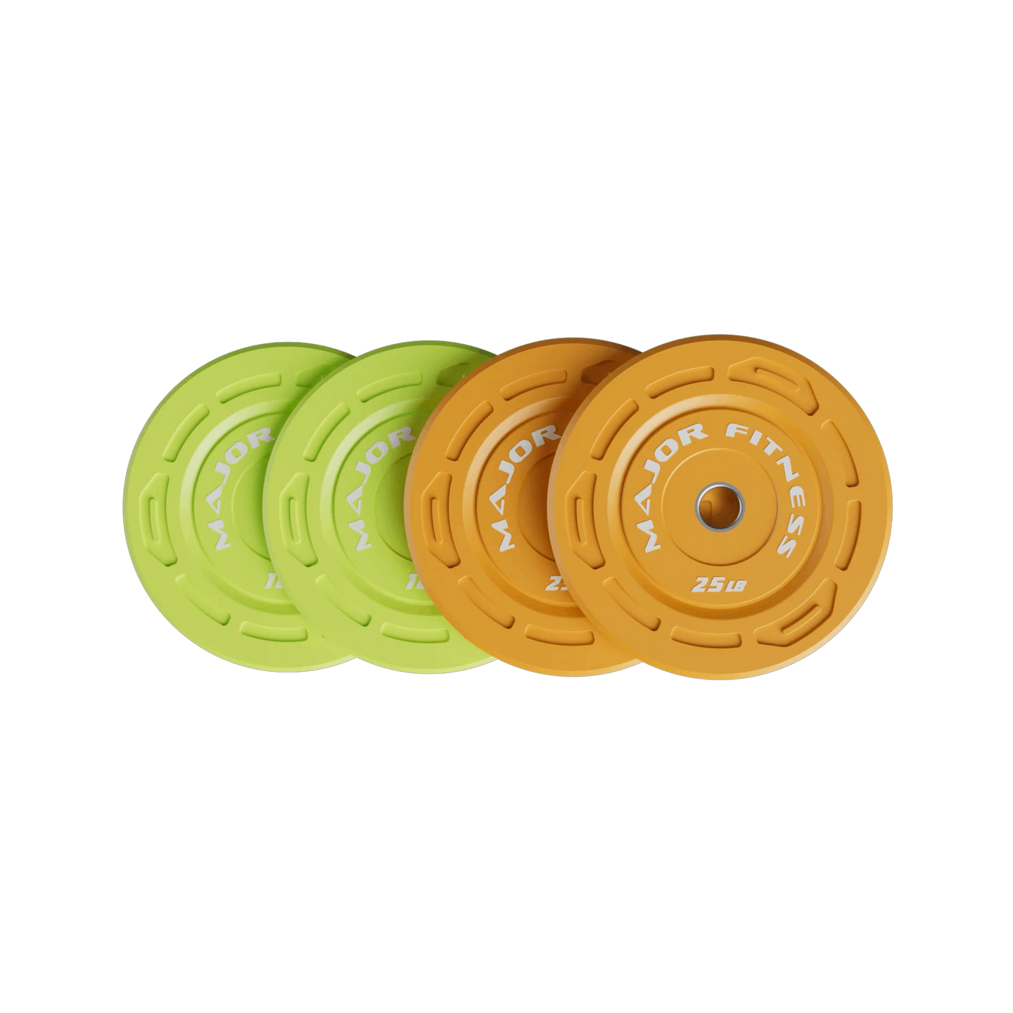 Major Fitness Color Grip Low Bounce Bumper Plates
