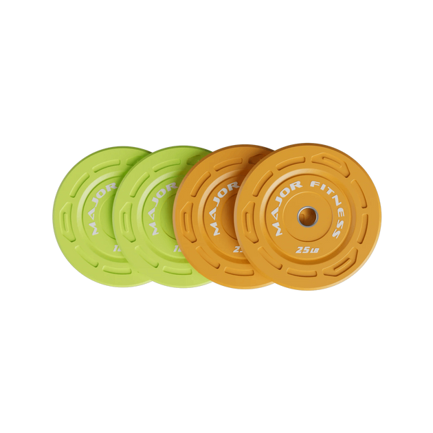 Major Fitness Color Grip Low Bounce Bumper Plates