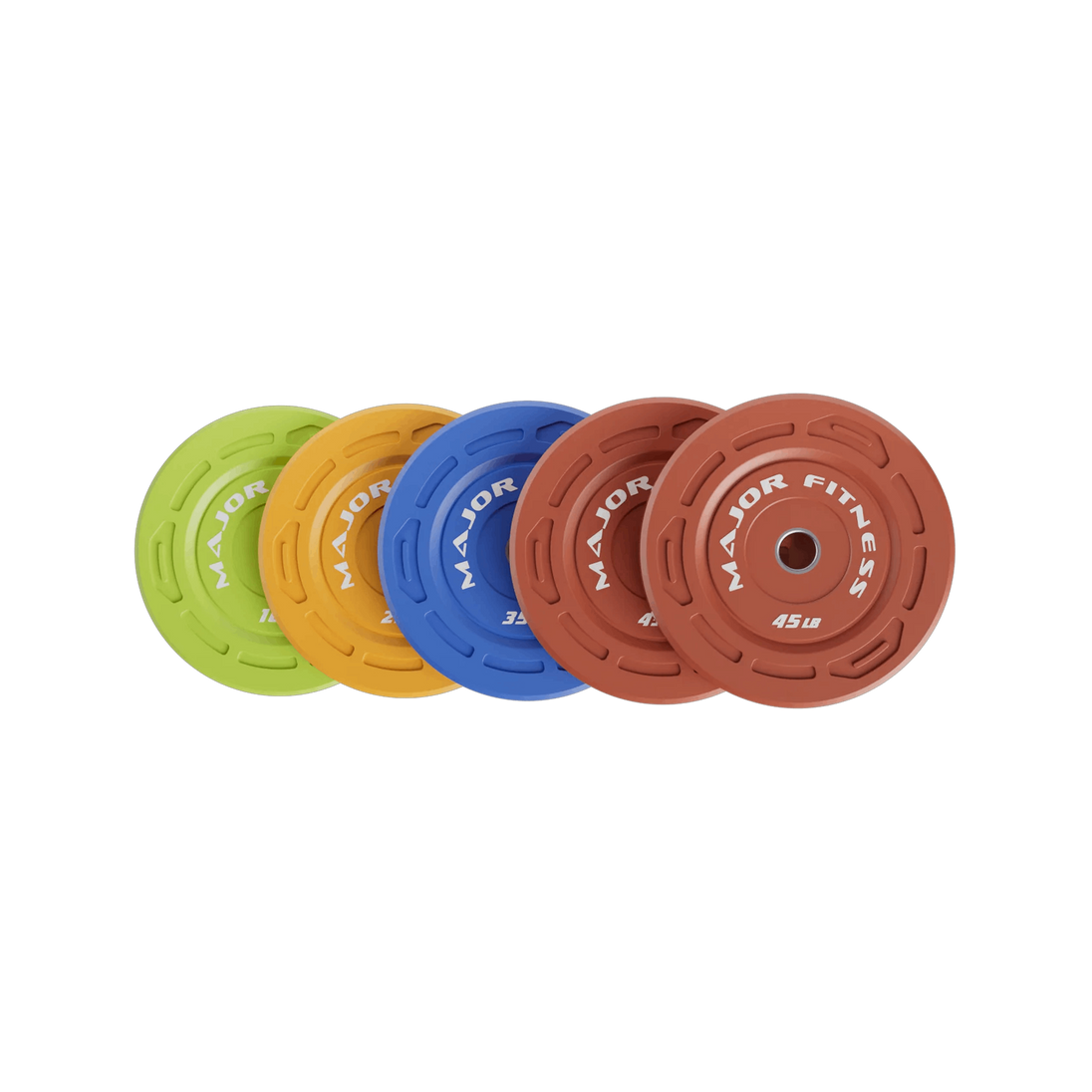 Major Fitness Color Grip Low Bounce Bumper Plates