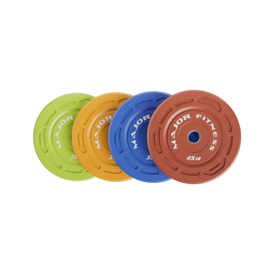 Major Fitness Color Grip Low Bounce Bumper Plates