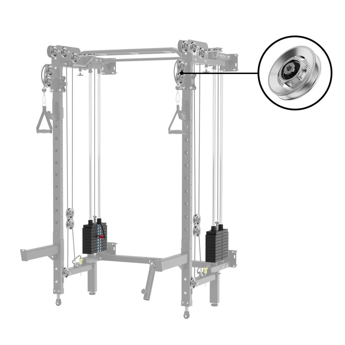 Major Fitness Aluminum Pulley & Weight Stack Bundle