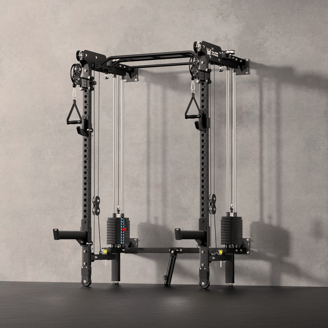 Major Fitness F35 All-In-One Home Gym Wall-Mount Folding Power Rack