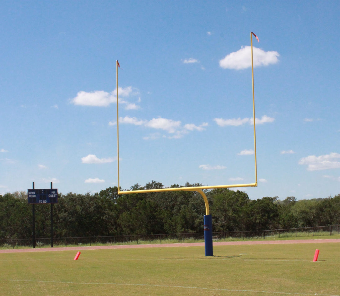 GARED PERFORMANCE Football Goalpost High School 4-1/2″ O.D. Yellow Football Goalpost, Surface Mount FGP401PY