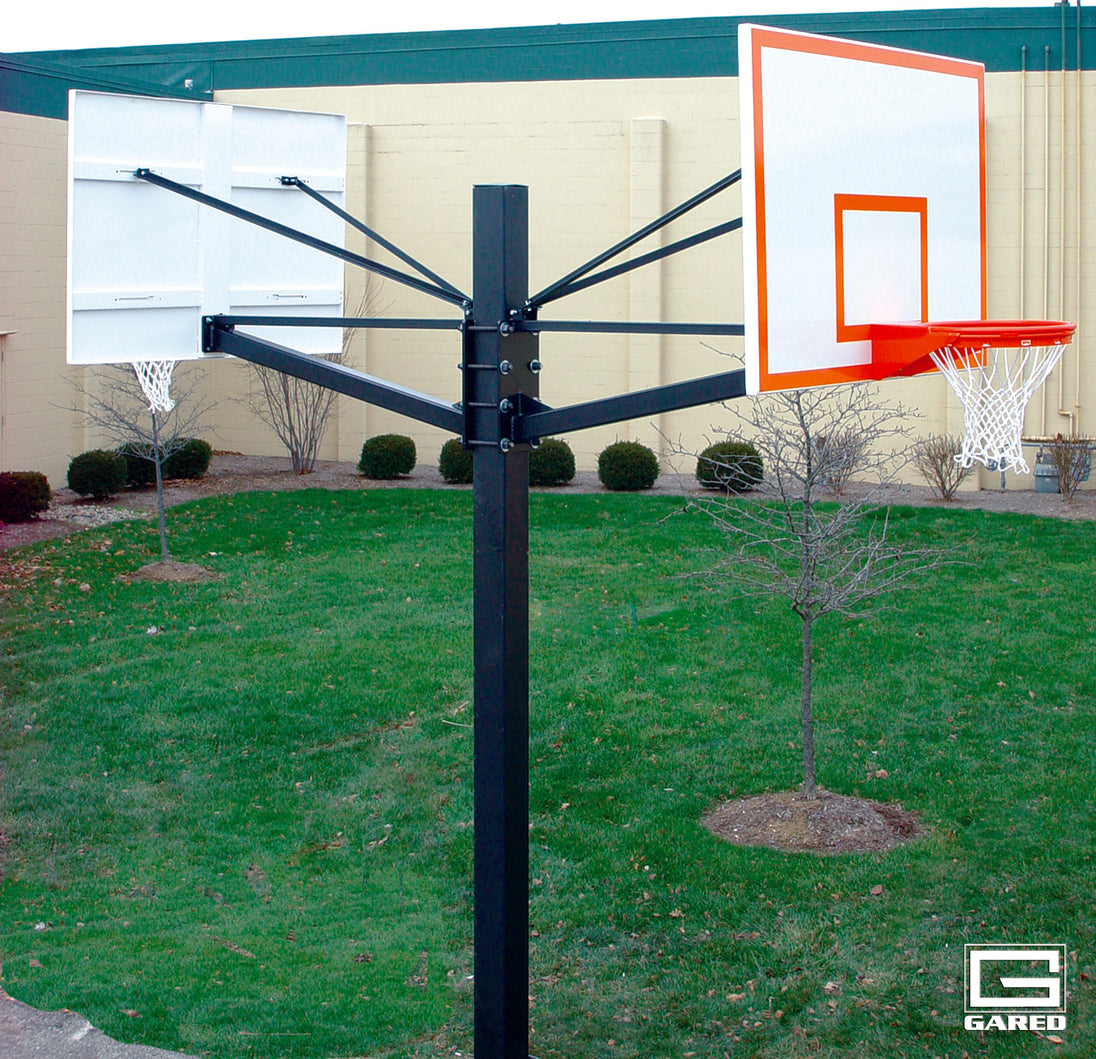 GARED PERFORMANCE Basketball Equipment Endurance ® Dual Steel Playground Basketball System GP205S60