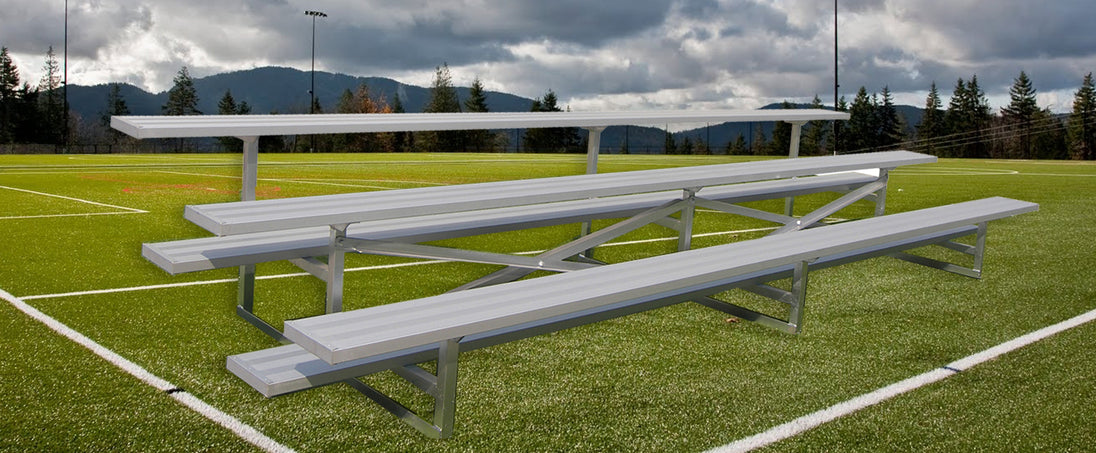 GARED PERFORMANCE Bleacher Seating Spectator Stationary 7′ 6″ Low Rise Bleacher, 3 Row GSNB0308LR