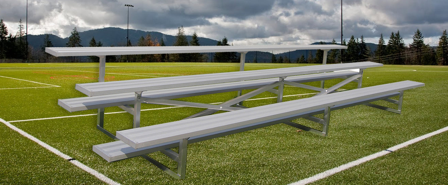 GARED PERFORMANCE Bleacher Seating Spectator Stationary 15′ Bleacher, 3 Row GSNB0315