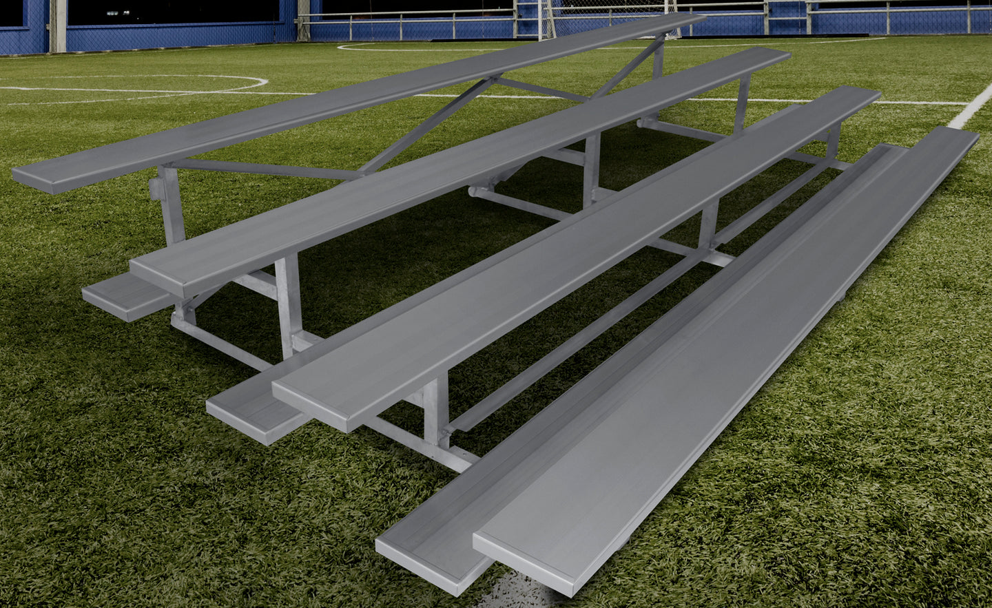 GARED PERFORMANCE Bleacher Seating Spectator Stationary 15′ Low Rise Bleacher, 4 Row GSNB0415LR