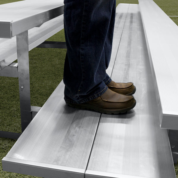 GARED PERFORMANCE Bleacher Seating Spectator Stationary 27′ Bleacher, 5 Row, Double Foot Plank GSNB0527DF