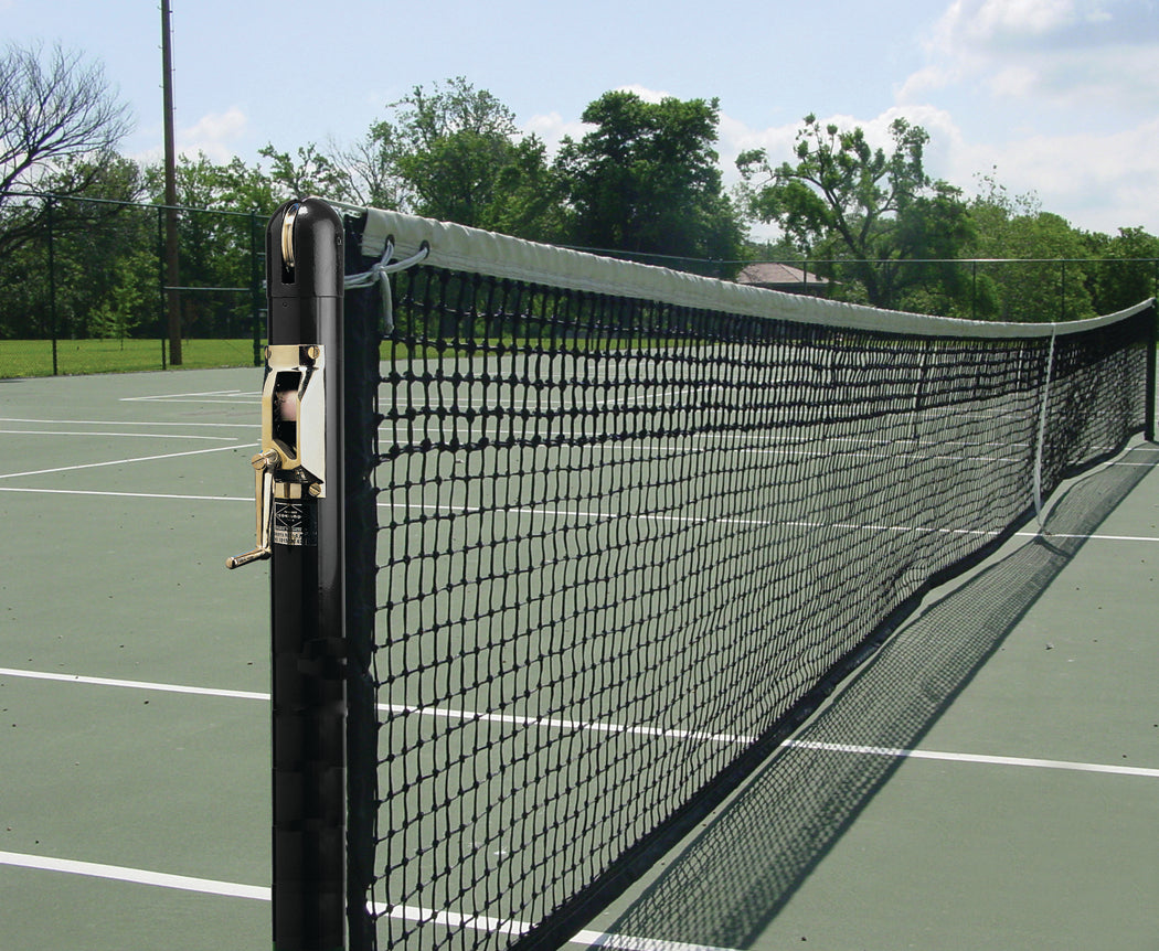 GARED PERFORMANCE Tennis & Pickleball Equipment 3″ Round Competition Tennis Posts, Black GSTNPERDB