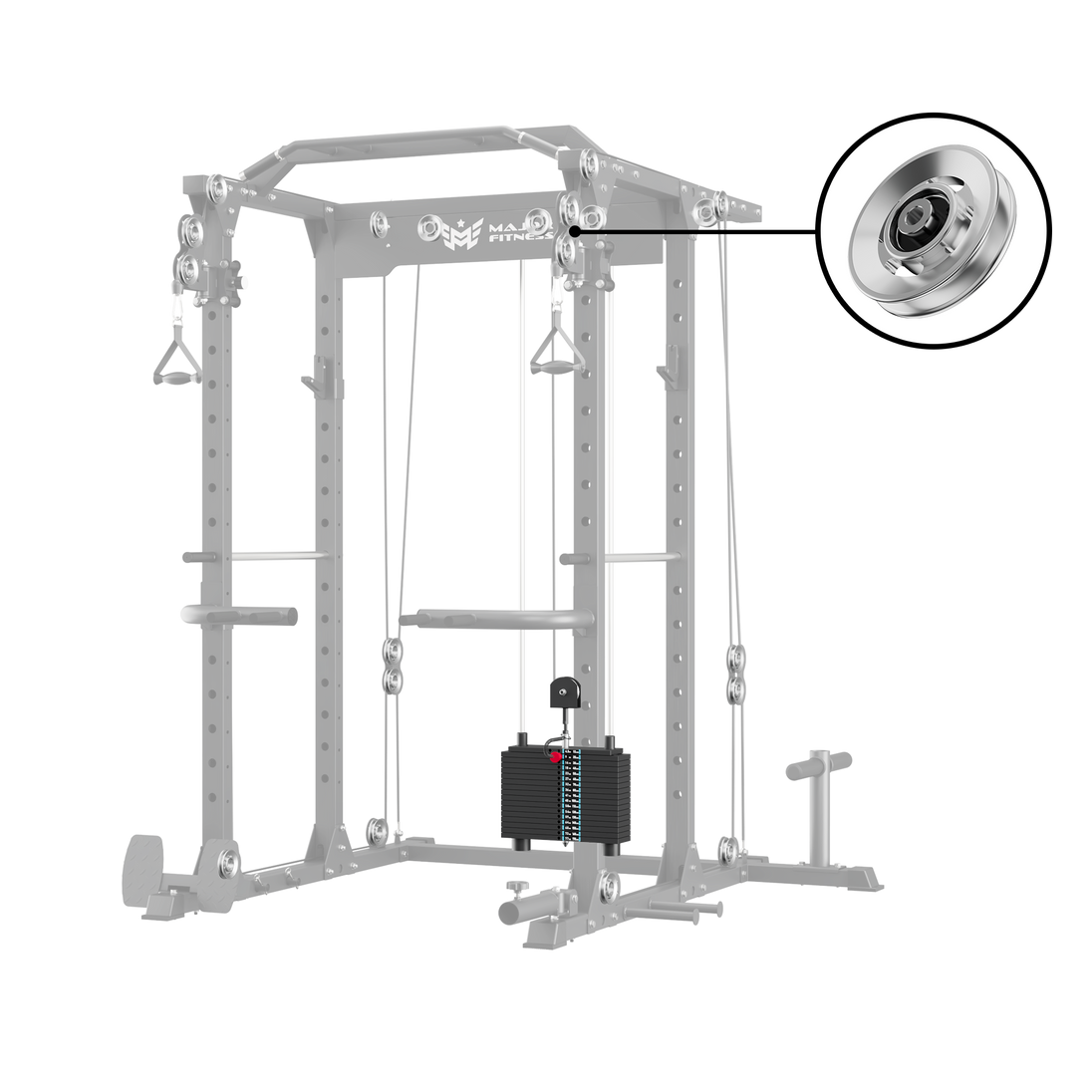 Major Fitness Aluminum Pulley & Weight Stack Bundle