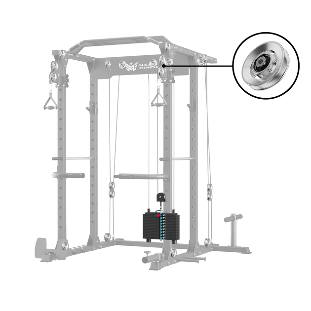 Major Fitness Aluminum Pulley & Weight Stack Bundle