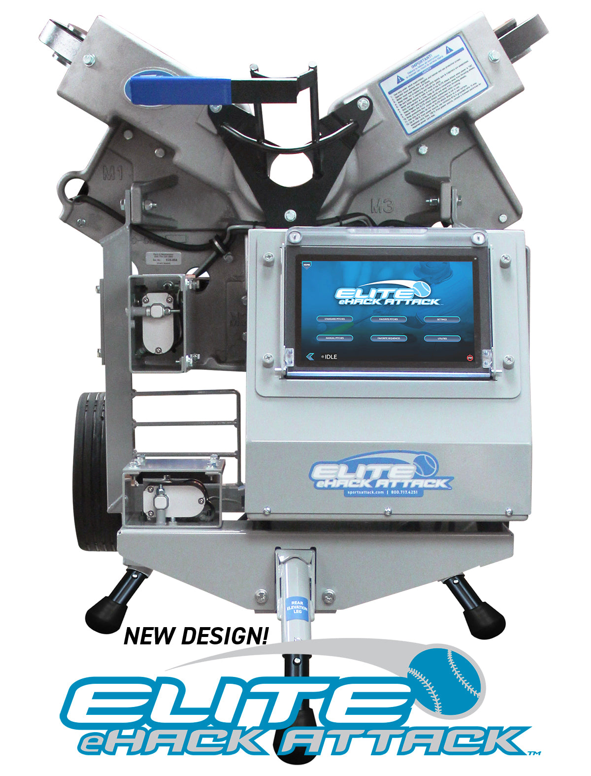 Elite e-Hack Attack Softball Pitching Machine - Image 1