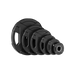 Major Fitness Rubber Coated Olympic Cast Iron Grip Plates