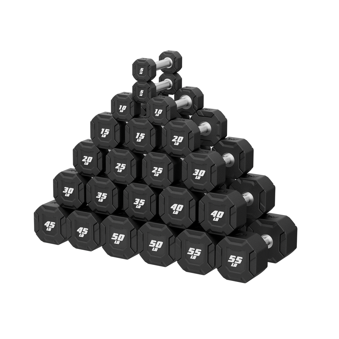 Major Fitness Urethane Octagonal-Shield Dumbbells
