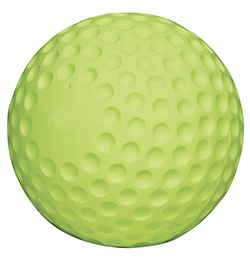 High Visibility Green, Dimpled Seamed Polyurethane Baseball - Image 1