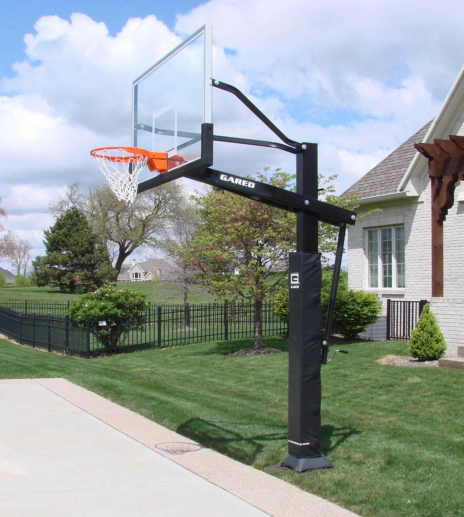 GARED PERFORMANCE Pro Jam Adjustable Basketball Hoop with Glass Board