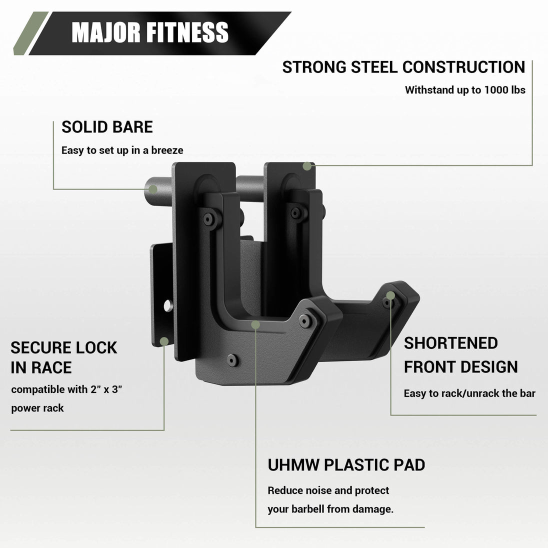 Major Fitness Sandwich J-Hooks